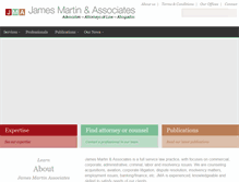 Tablet Screenshot of jamesmartin-associates.com